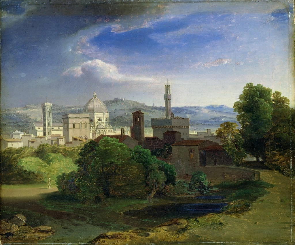 Vista su Firenze, 1829 circa - Hamburger Kunsthalle, Hamburg